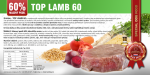 Lisované granule BARDOG - TOP LAMB 60