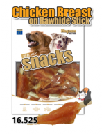 Magnum Chicken Breast on Rawhide Stick 250g