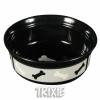 Trixie-17585 - Keramická miska černá s kostí 1,75l/25,5cm